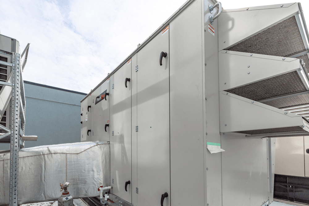 Image of DOAS ventilation on a rooftop