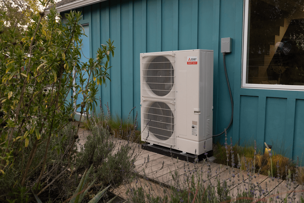 Residential outdoor heat pump