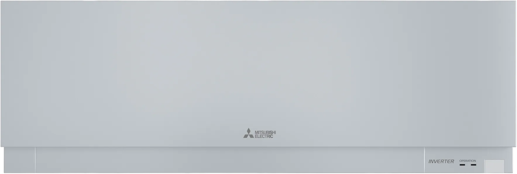 Designer wall-mounted indoor unit MSZ-EF silver front view