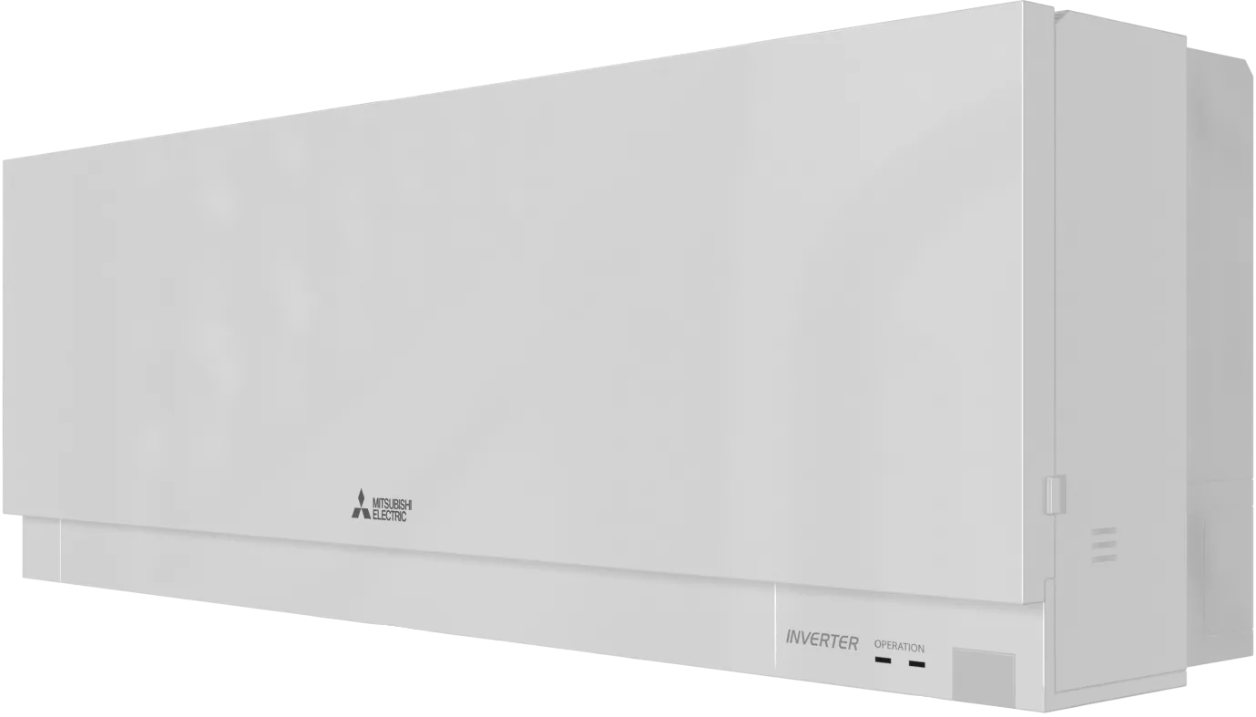 Designer wall-mounted indoor unit MSZ-EF white right view
