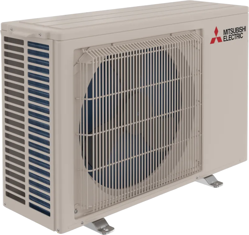 20 SEER2 wall-mounted single-zone heat pump left side
