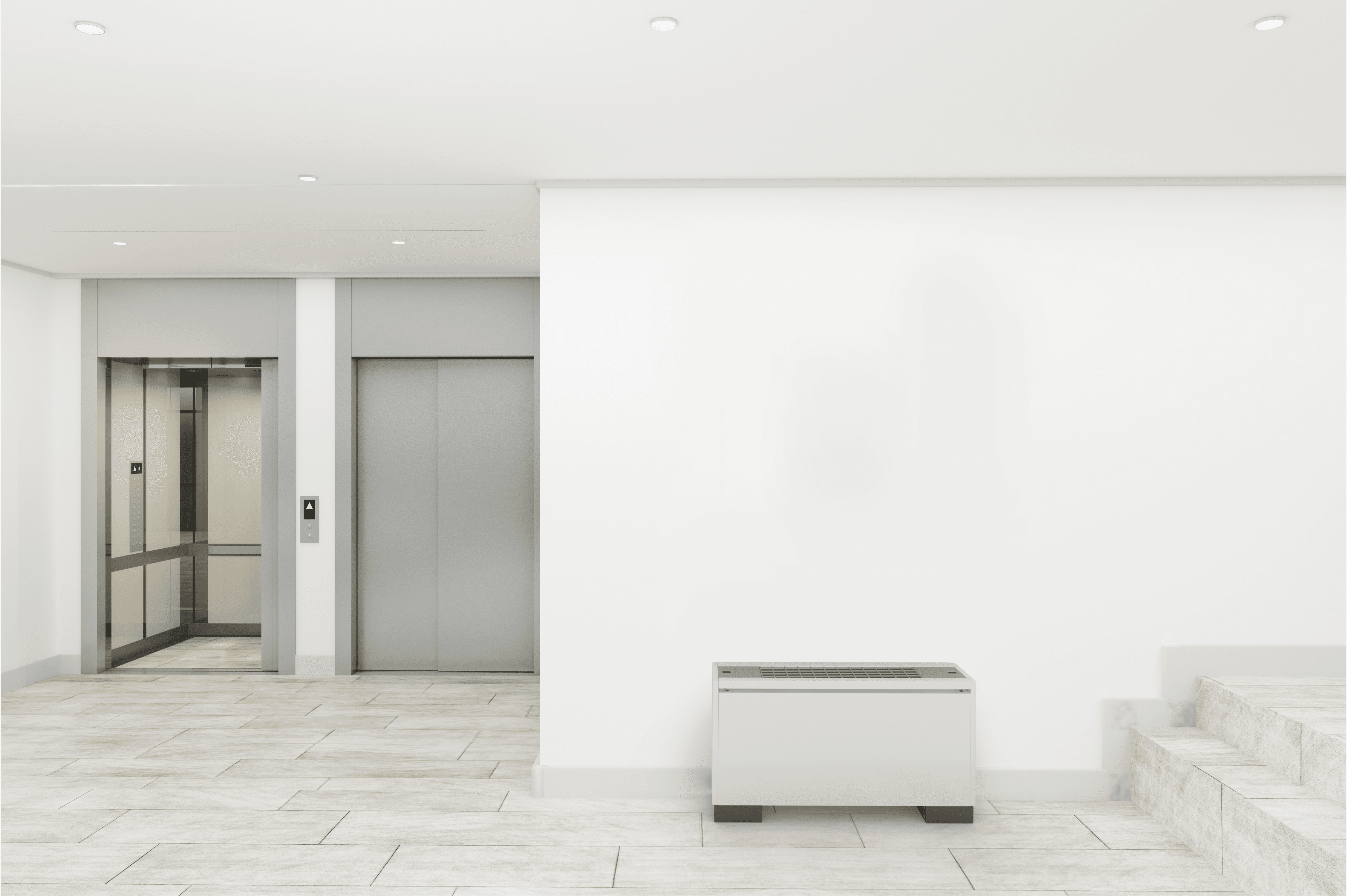 Concealed Floor-standing Indoor unit installed.