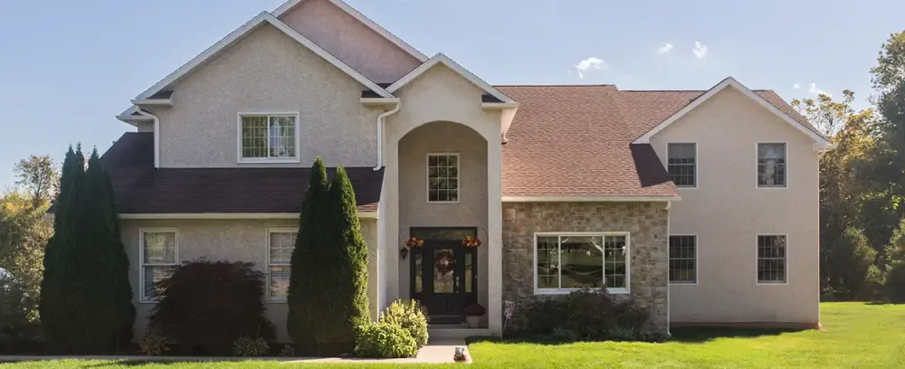 Lumpkin Residence home house architecture family driveway suburban realty suburb yard mortgage building roof window door upscale property real class lawn