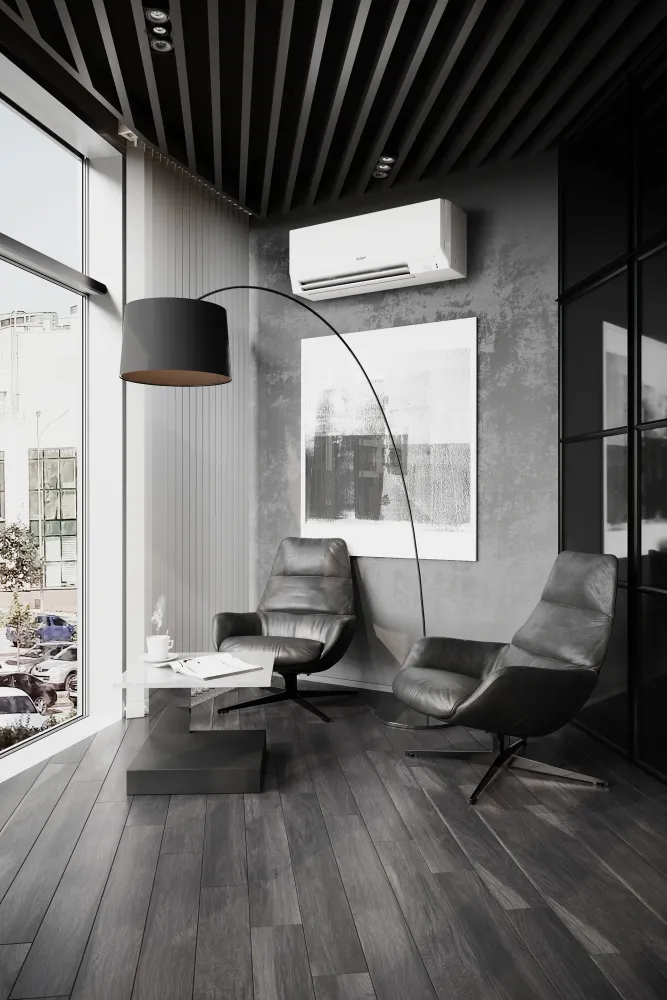 PKA Wall-Mounted Unit in Contemporary Office Lobby