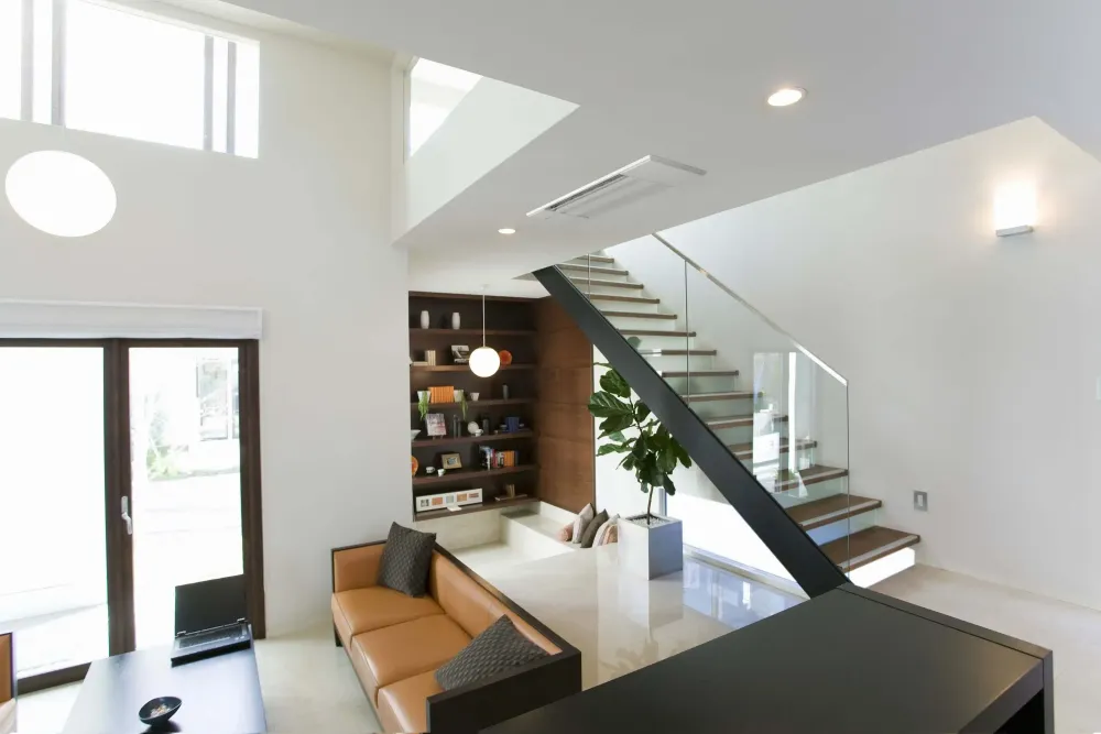 Three Reasons to Choose a Multi-Zone Heat Pump Systemcontemporary indoors room minimalist window family luxury apartment seat sofa chair ceiling spacious parquet home comfort