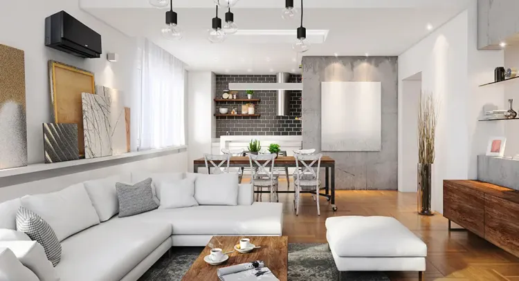 HERS Scores and Maximizing Your Home’S Performance contemporary indoors luxury seat room sofa chair family minimalist table comfort spacious coffee table apartment parquet