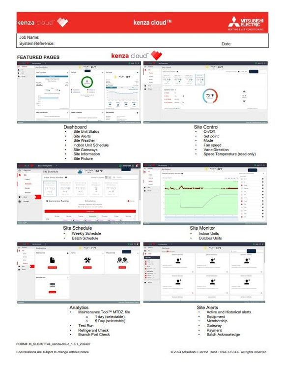 Kenza Cloud Data Sheet