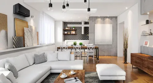 HERS Scores and Maximizing Your Home’S Performance contemporary indoors luxury seat room sofa chair family minimalist table comfort spacious coffee table apartment parquet